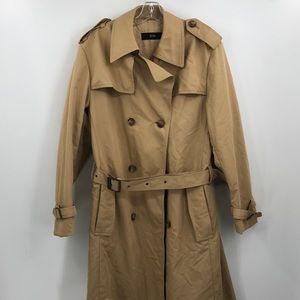 Hugo Boss Belted Trench Coat Beige Women’s Size 6